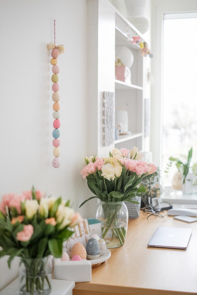 Easter home office desk decor ideas
