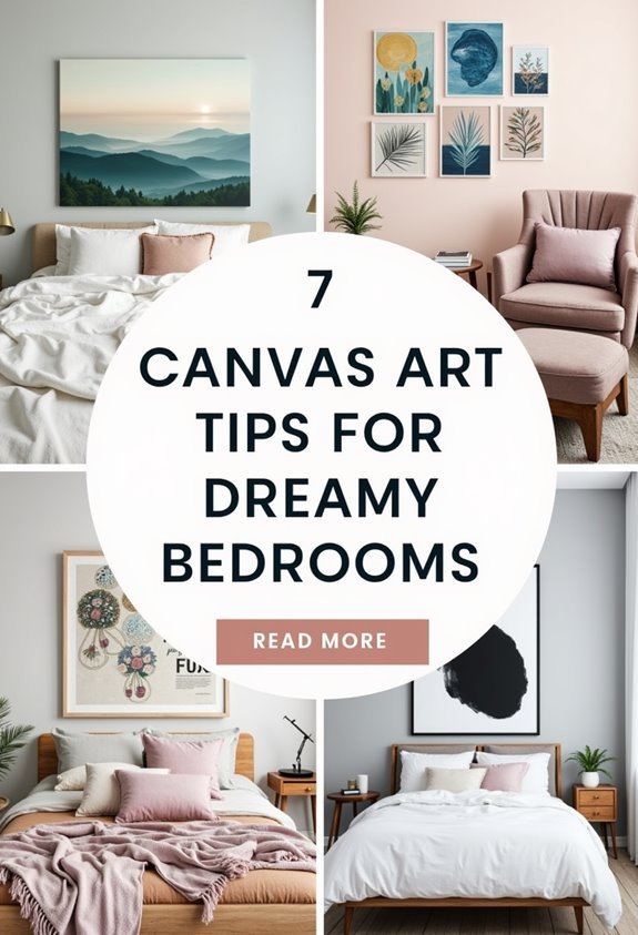 Transform your bedroom with 7 canvas art tips for a dreamy atmosphere. Discover decor inspiration now.