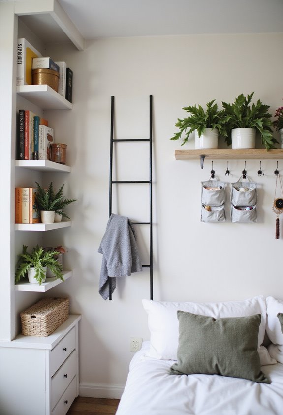 View of 7 Vertical Storage Ideas for Small Bedrooms