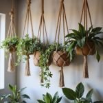 bohemian macrame plant hangers