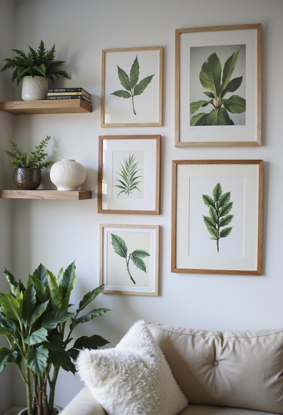 botanical themed wall decor