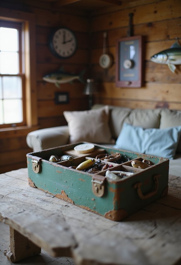 charming vintage tackle box