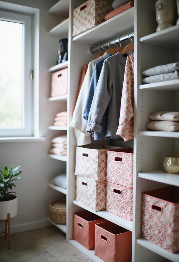 cheerful organized storage solution