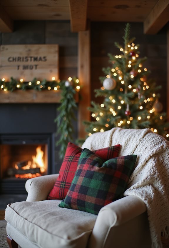 cozy christmas cabin decor