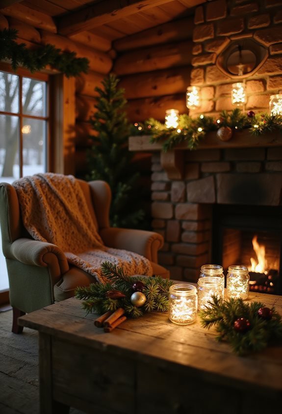 cozy christmas fairy lights