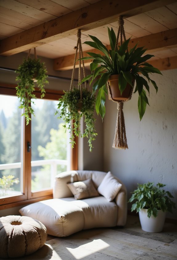 cozy indoor plant decor