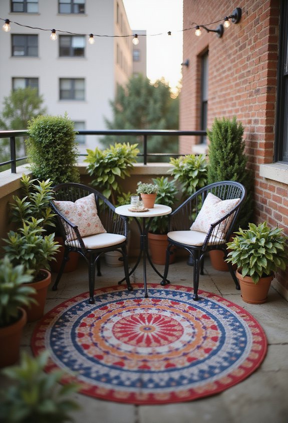 cozy outdoor rug transformation