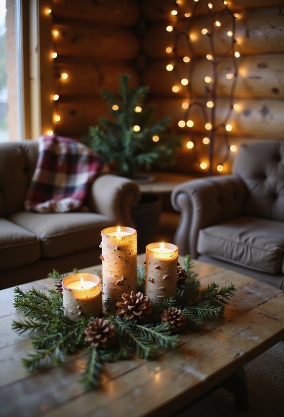 cozy rustic birch decor