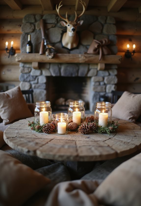 cozy rustic outdoor ambiance