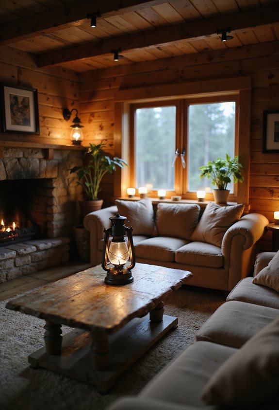 cozy vintage lantern ambiance