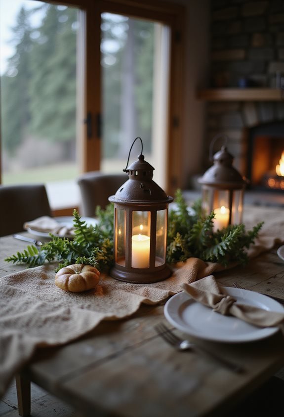 cozy vintage lantern ambiance