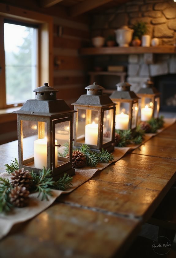 cozy vintage lantern decor