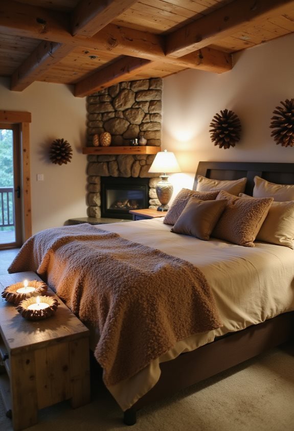 cozy woodland cabin accents