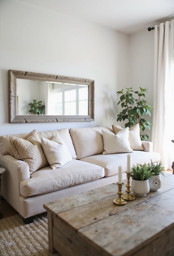 farmhouse vintage mirrors decor