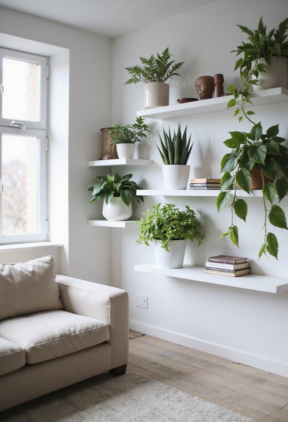 indoor plant shelf styles
