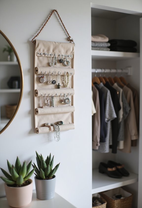 jewelry display wall organizer