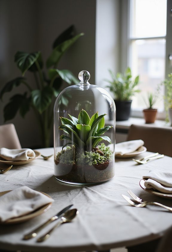 lively terrarium table centerpieces