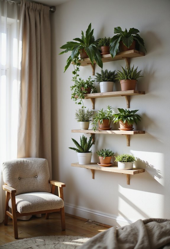 lush green wall display