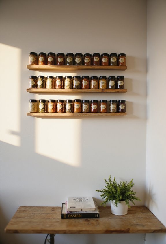 magnetic spice rack display
