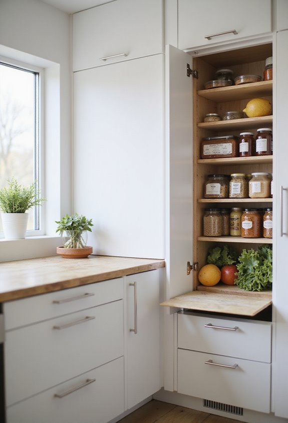 minimal pantry solutions small kitchens
