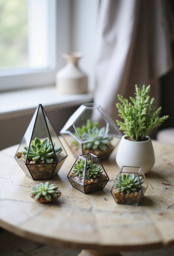 modern geometric terrarium designs