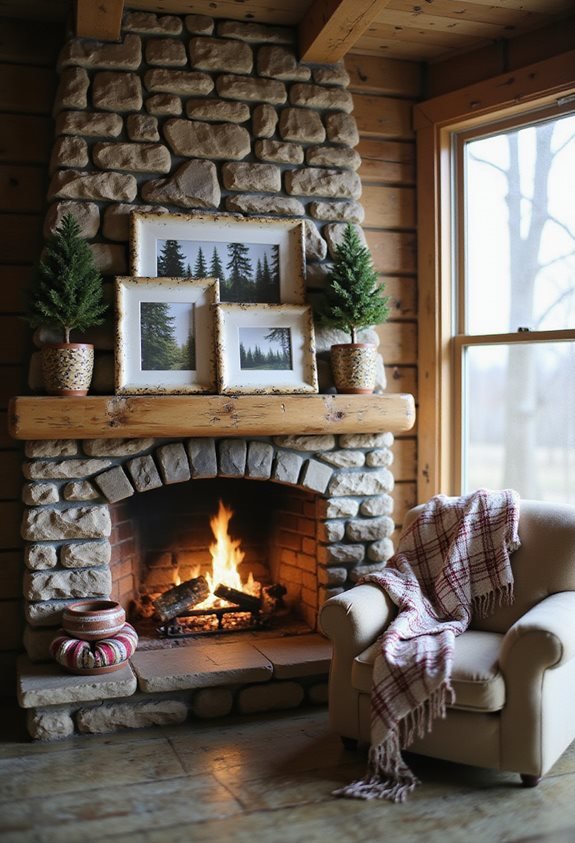 rustic birch bark frames