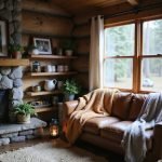 rustic cozy cabin aesthetics
