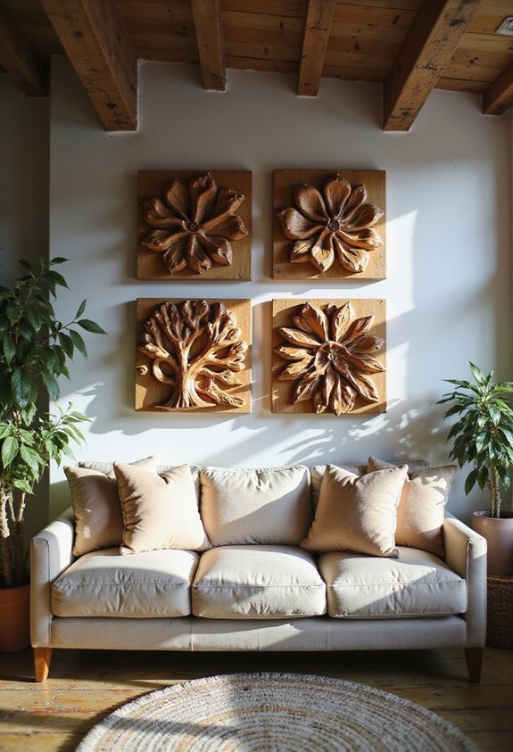rustic wooden wall art