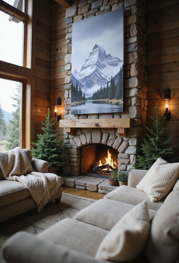 serene outdoor cabin d cor