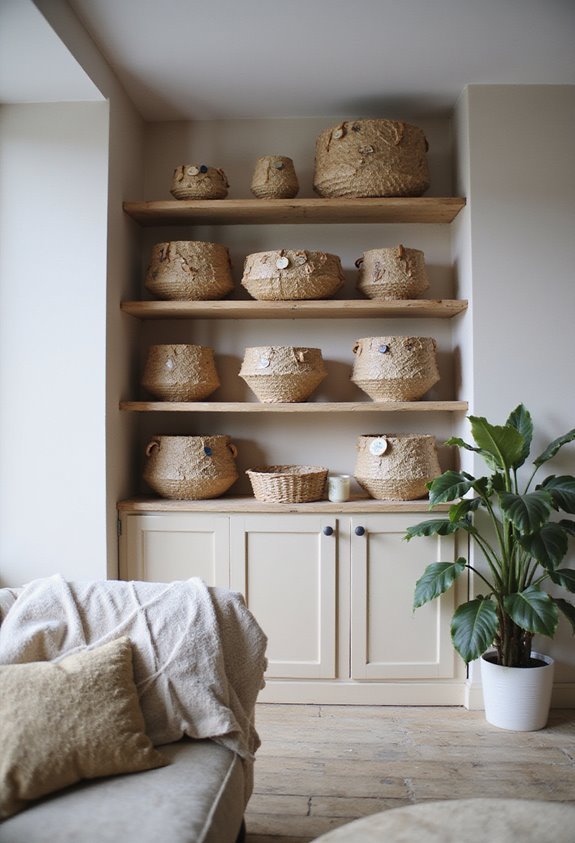 stylish storage solution baskets
