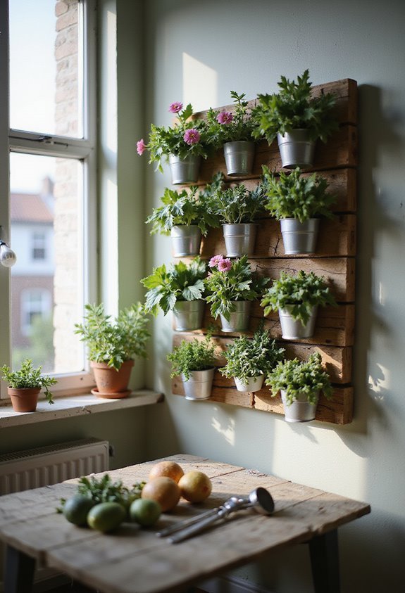 vertical pallet garden oasis