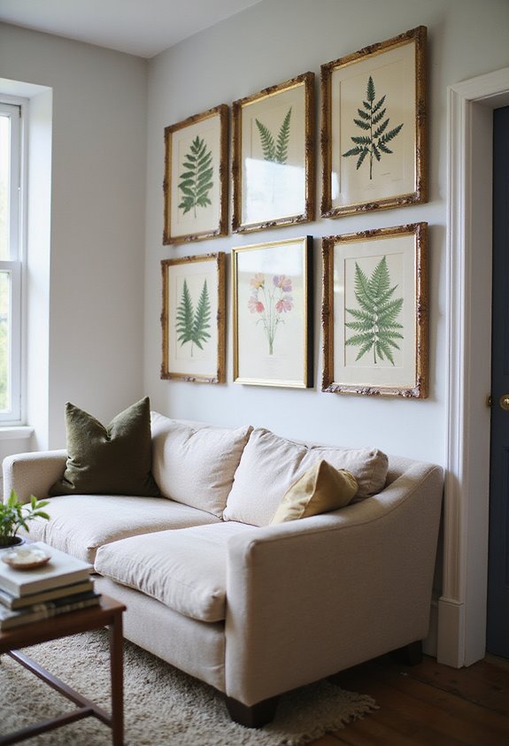 vintage botanical wall decor