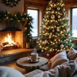 warm winter cabin decorations