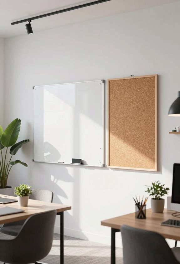 whiteboards and corkboards selection